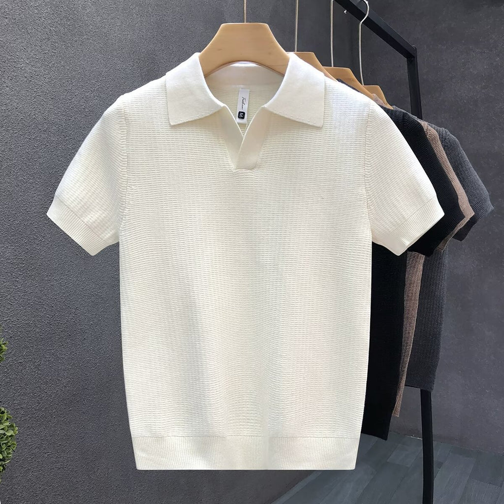 Mens Lyocell Knitted T-Shirt