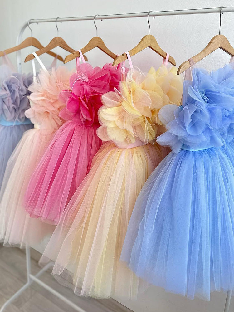 Fluffy Mesh Princess Dress for Special Occasions