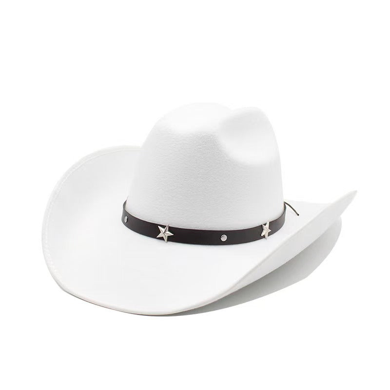 Ethnic Style Cotton Felt Hat with Feather Details