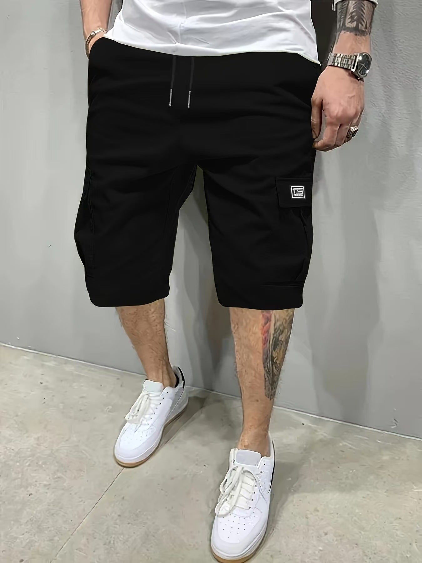 Mens Summer Shorts Straight Cut Beach Pants