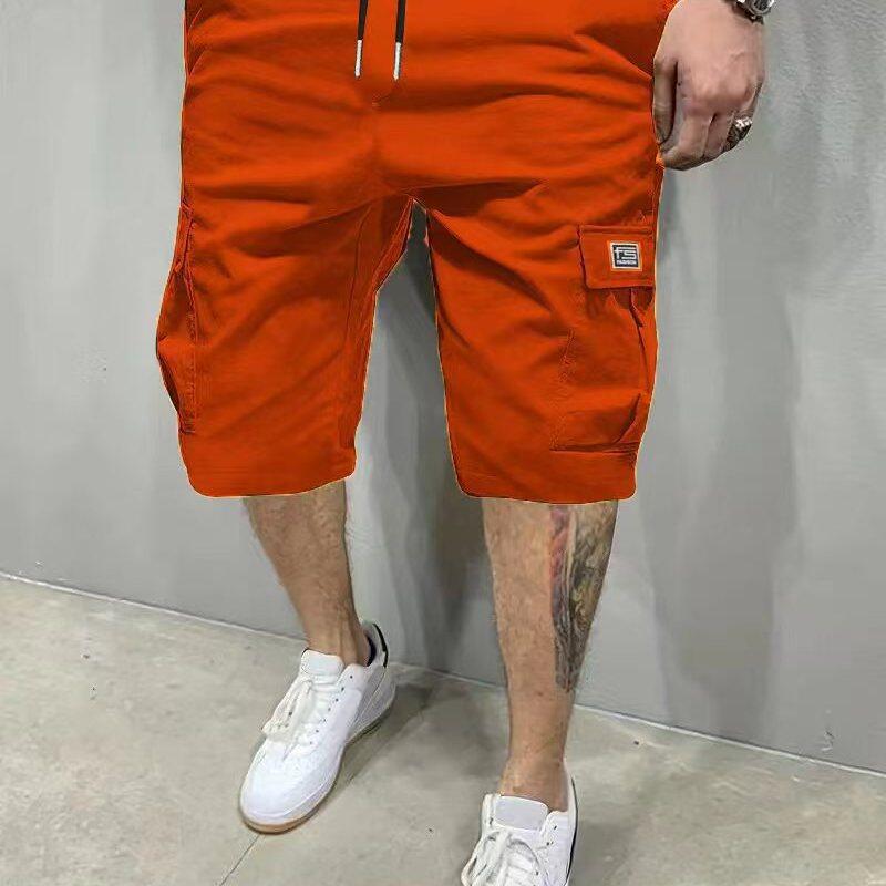 Mens Summer Shorts Straight Cut Beach Pants