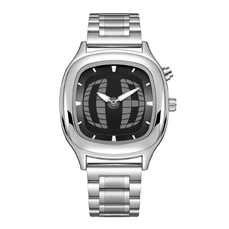 Trendy Square Dial Dynamic Hand Watch