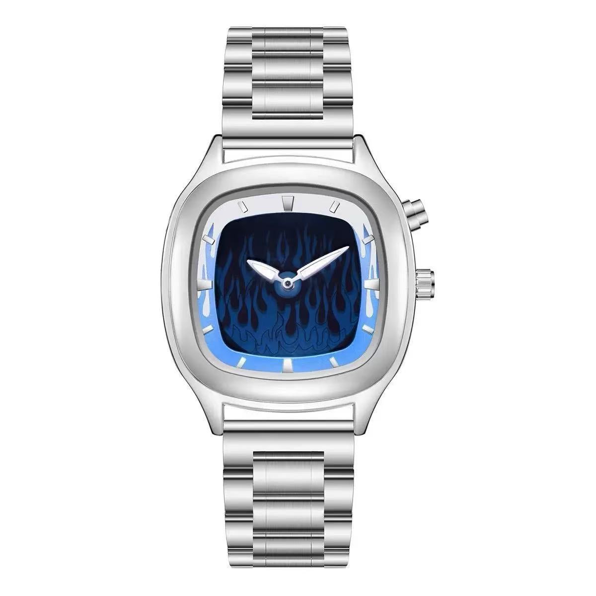Trendy Square Dial Dynamic Hand Watch