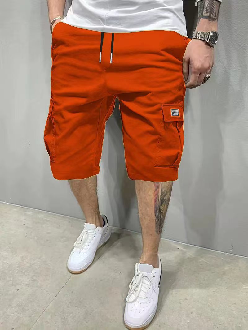 Mens Summer Shorts Straight Cut Beach Pants