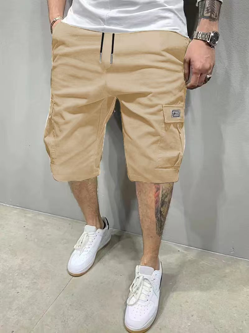 Mens Summer Shorts Straight Cut Beach Pants