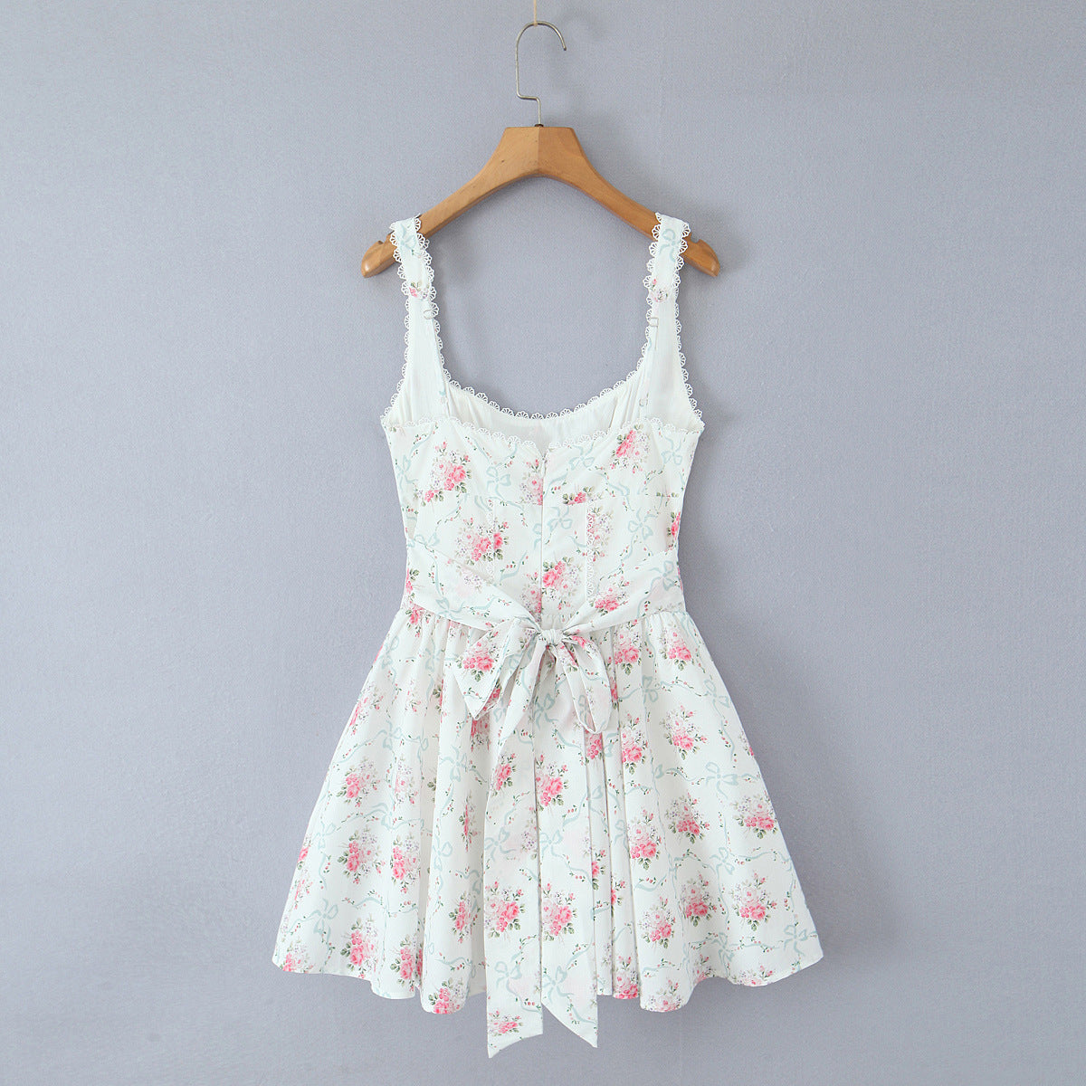 Floral Print Drawstring Dress