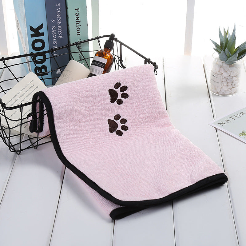 Superfine Fiber Pet Bath Towel Absorbent Quick Drying