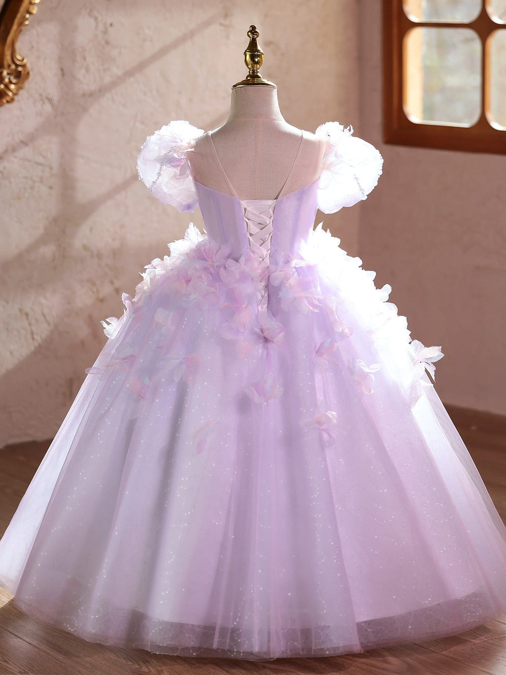 Girls Elegant Princess Performance Dress