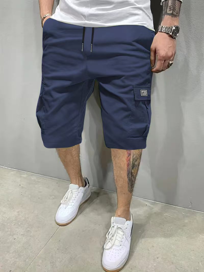 Mens Summer Shorts Straight Cut Beach Pants