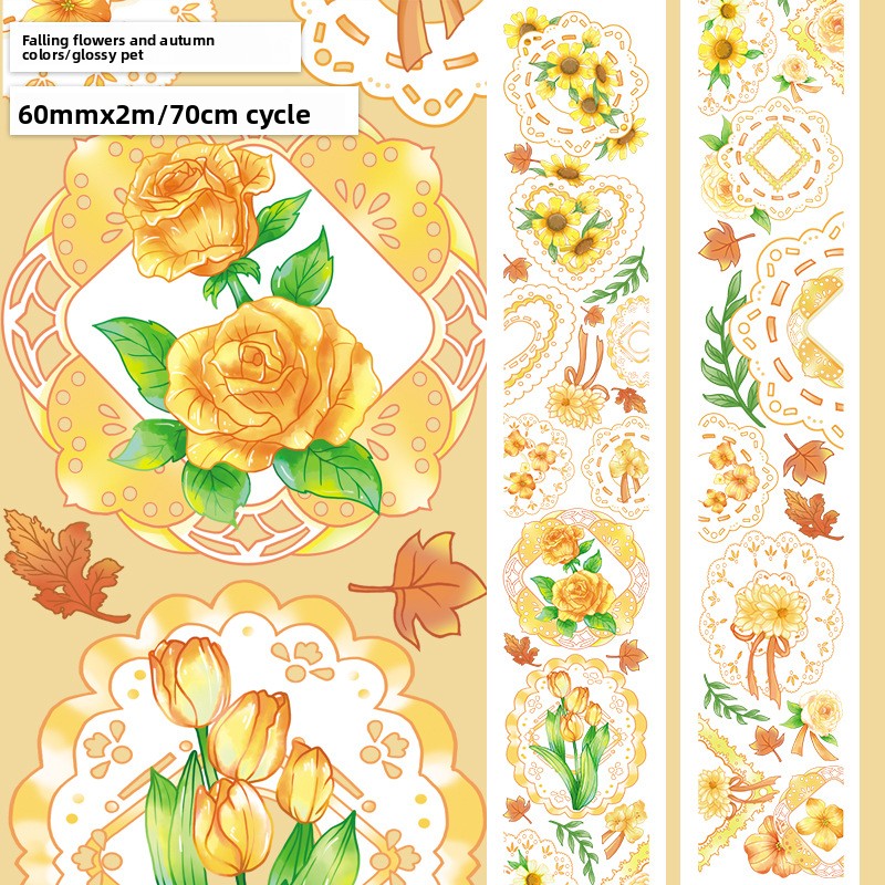 Vintage PET Decorative Scroll Film
