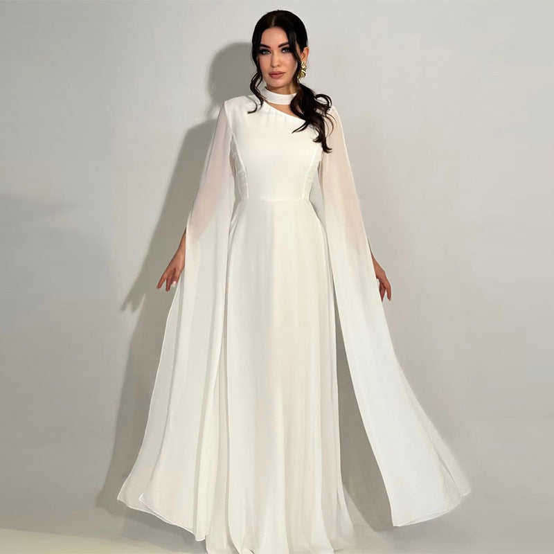 Damen Fledermausärmel Enges Einfarbiges Kleid