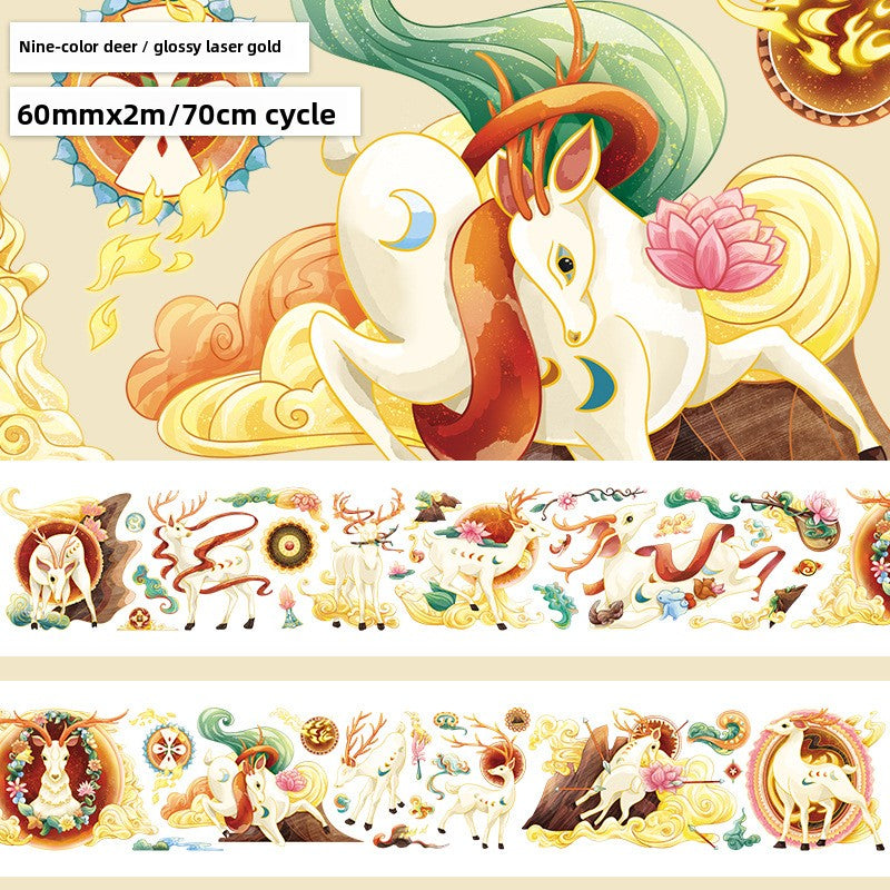 Vintage PET Decorative Scroll Film