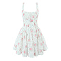Floral Print Drawstring Dress