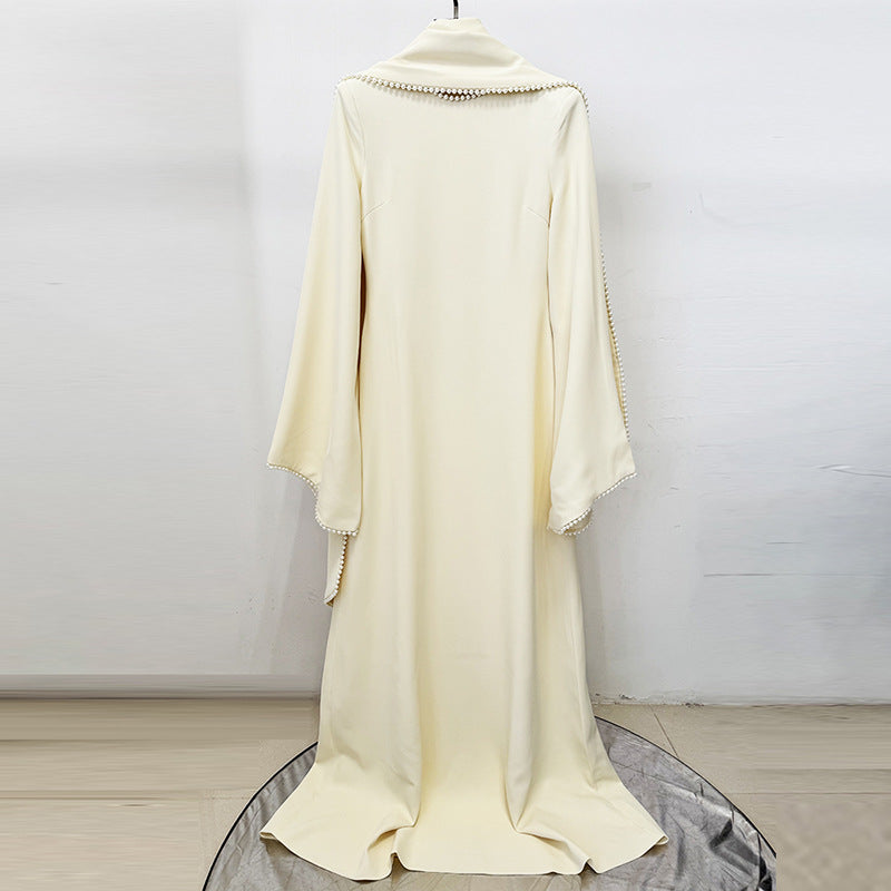 Elegantes Langarm-Glockenkleid