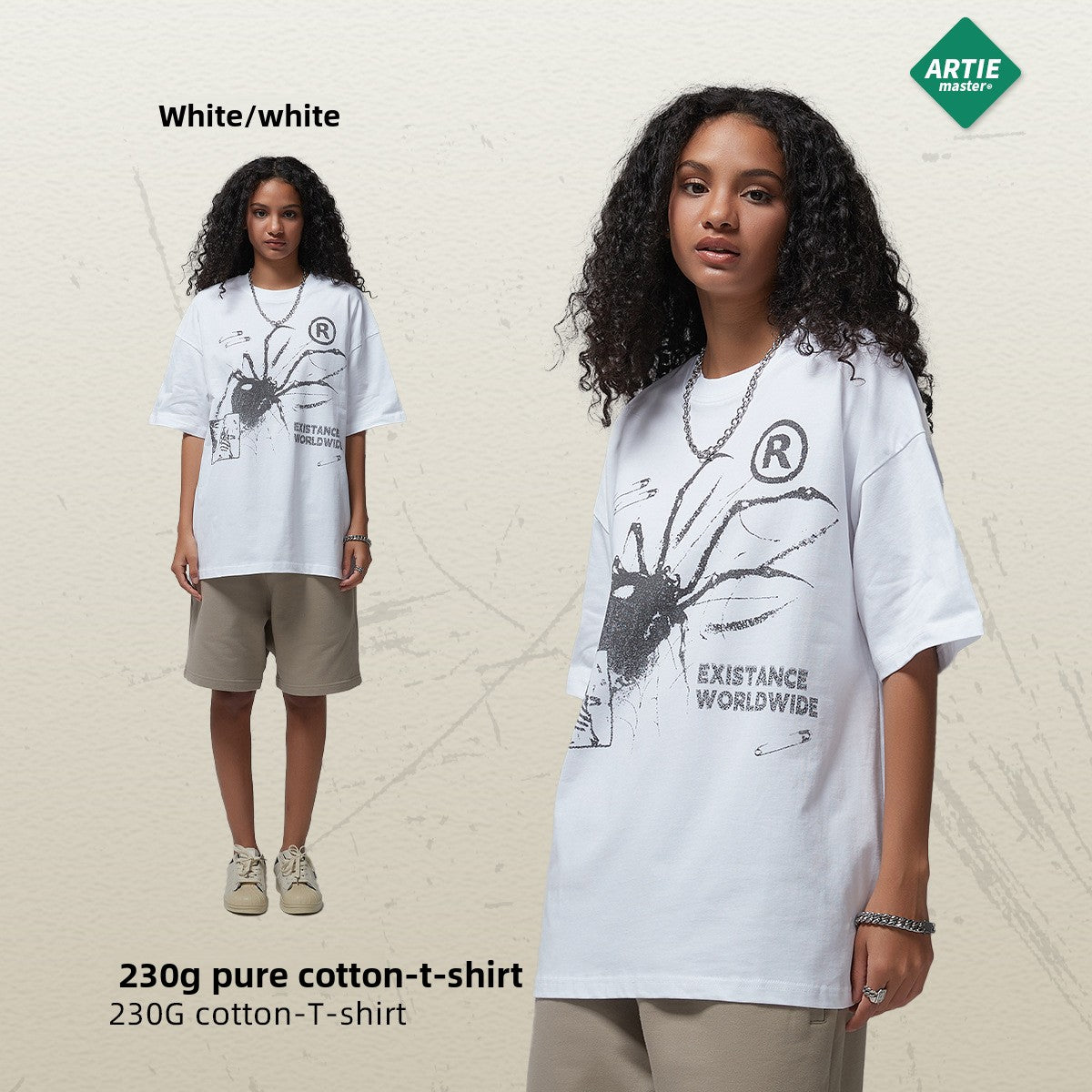 Mens Oversize Printed Cotton T-Shirt