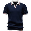 Mens Cotton Polo Shirt Short Sleeve Casual Business Style