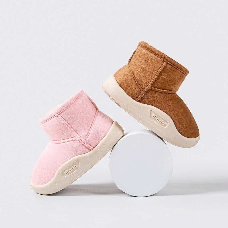 Kids Fleece Lined Winter Snow Boots