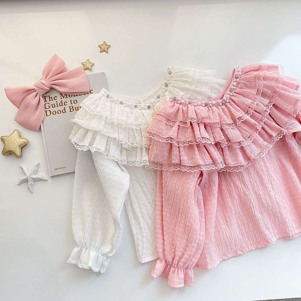 Girls Lace Collar Blouse