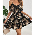 Floral Print Off-Shoulder Maxi Dress