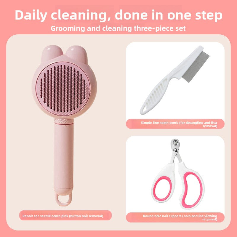 Pet Grooming Brush for Cats and Dogs