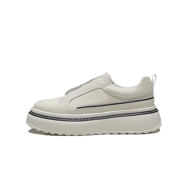 Mens Genuine Leather Slip-On Casual Shoes