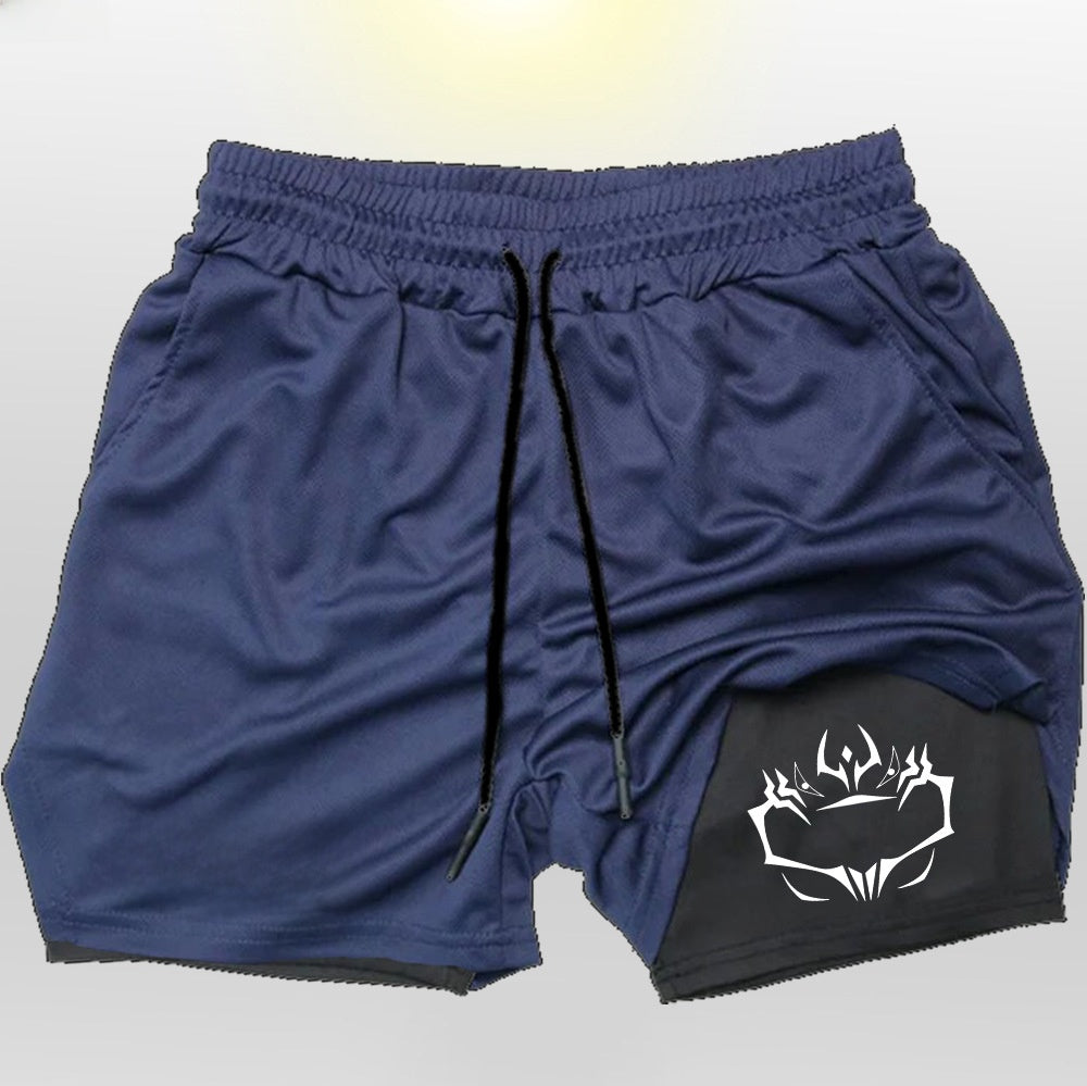 Mens Breathable Running Shorts with Phone Pocket