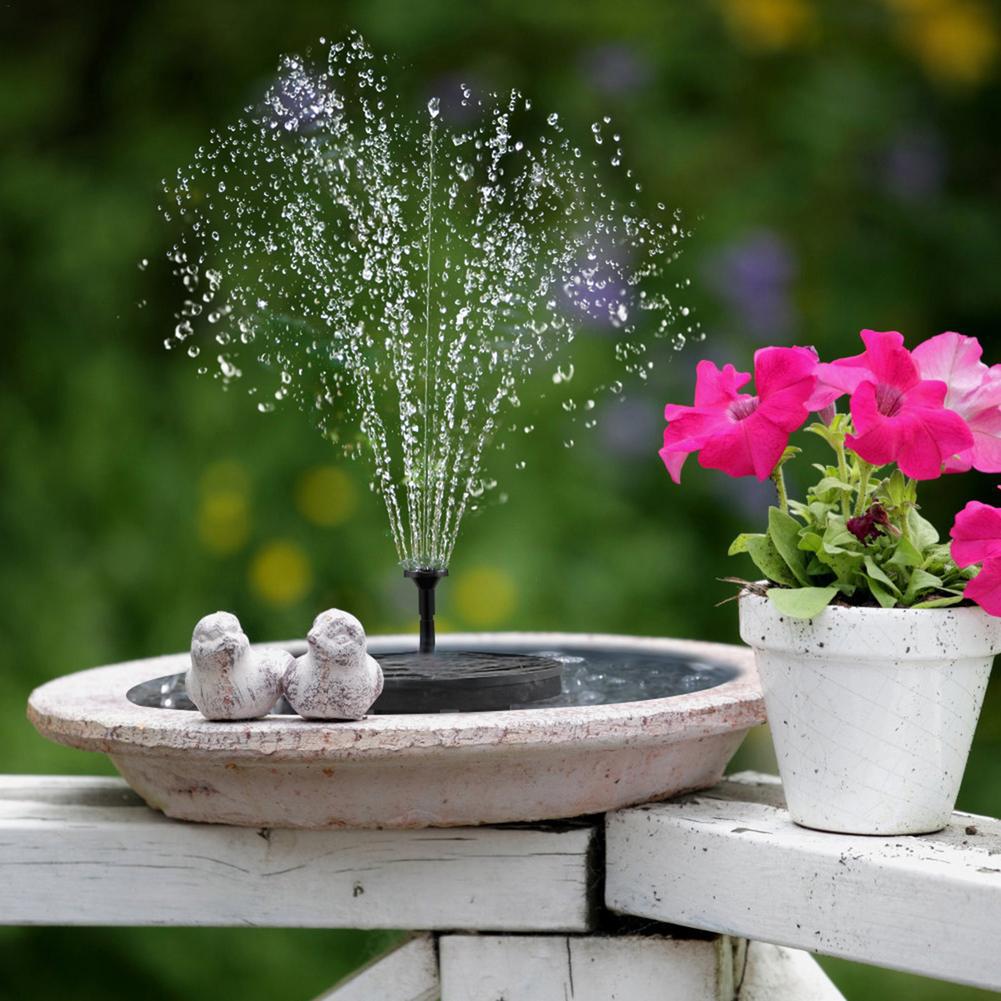 Solar Powered Floating Fountain with Colorful Lights
