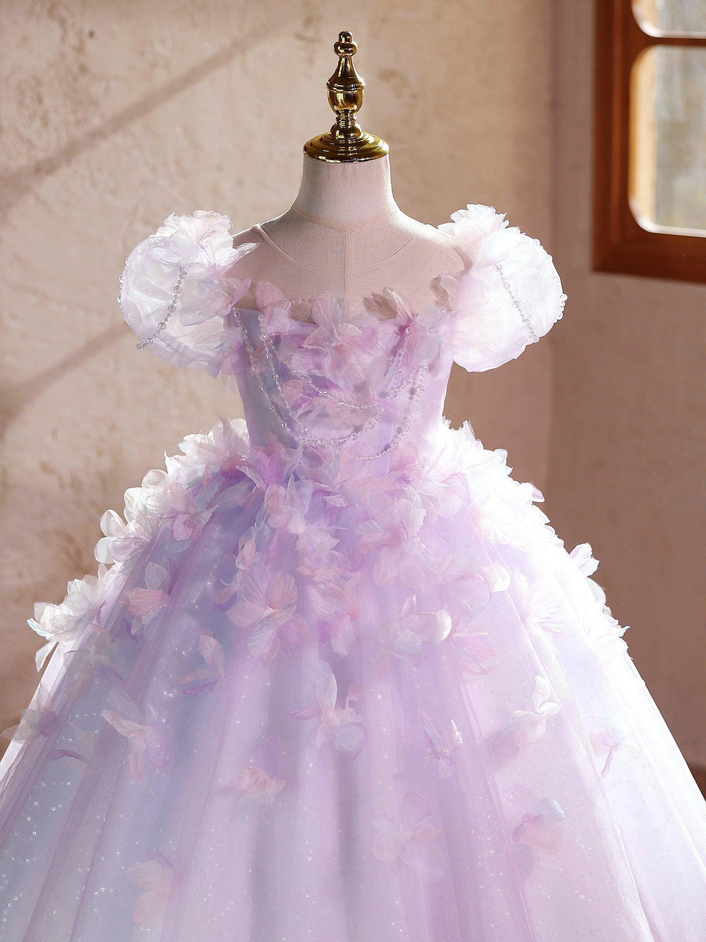 Girls Elegant Princess Performance Dress