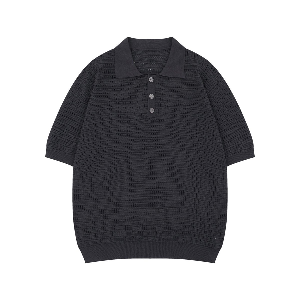 Mens Vintage Lapel Knitted Shirt