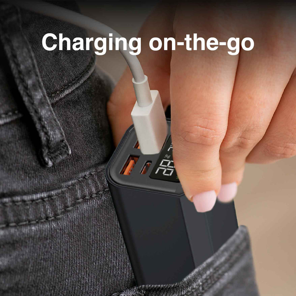 Laser 100W PD 20000mAh Laptop Powerbank Schwarz