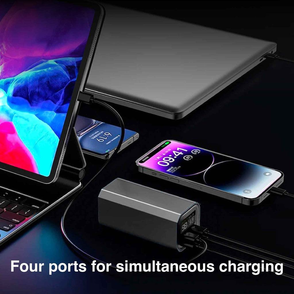 Laser 100W PD 20000mAh Laptop Powerbank Schwarz