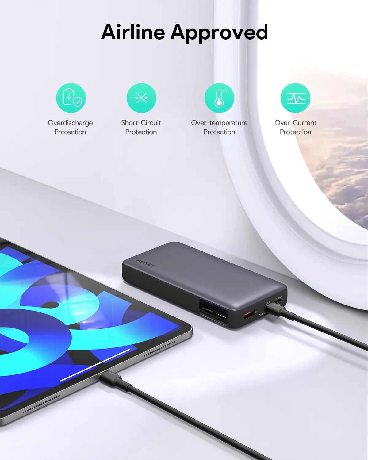 Aukey Sprint X 20K 30W 20000mAh Powerbank mit PD3.0 (PB-Y42)