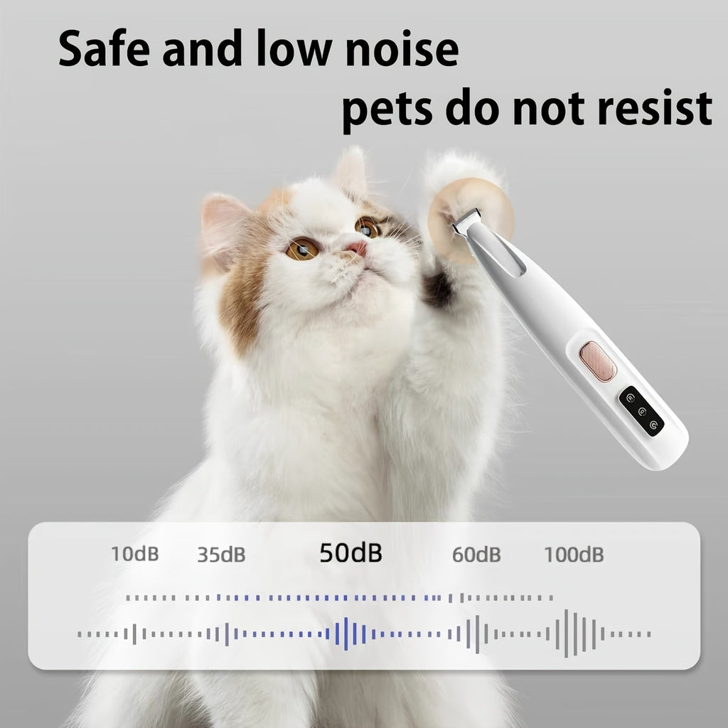 Pet electric clipper dog foot hair trimmer cat foot hair trimmer dog LED light clipper hair trimmer electric clipper h