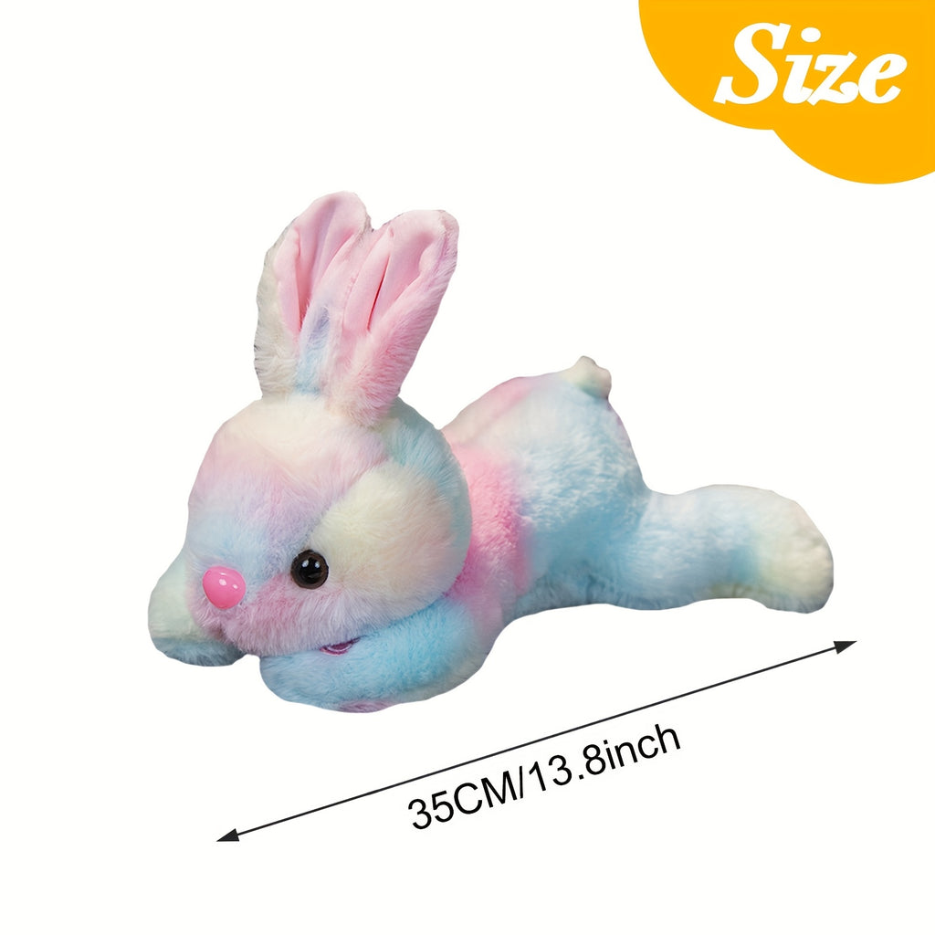 White glowing rabbit plush toy – Cute and charming glowing rabbit stuffed animal, 35 cm (13.8 inches), perfect for children, charming night companion, rabbit lover's Easter, Valentine's Day, birthday, Children's Day perfect gift