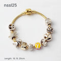 10 Styles Charm Bracelets Set: Colorful Alloy & Glass Beaded Bracelets,Buy 2 for Better Price(double)