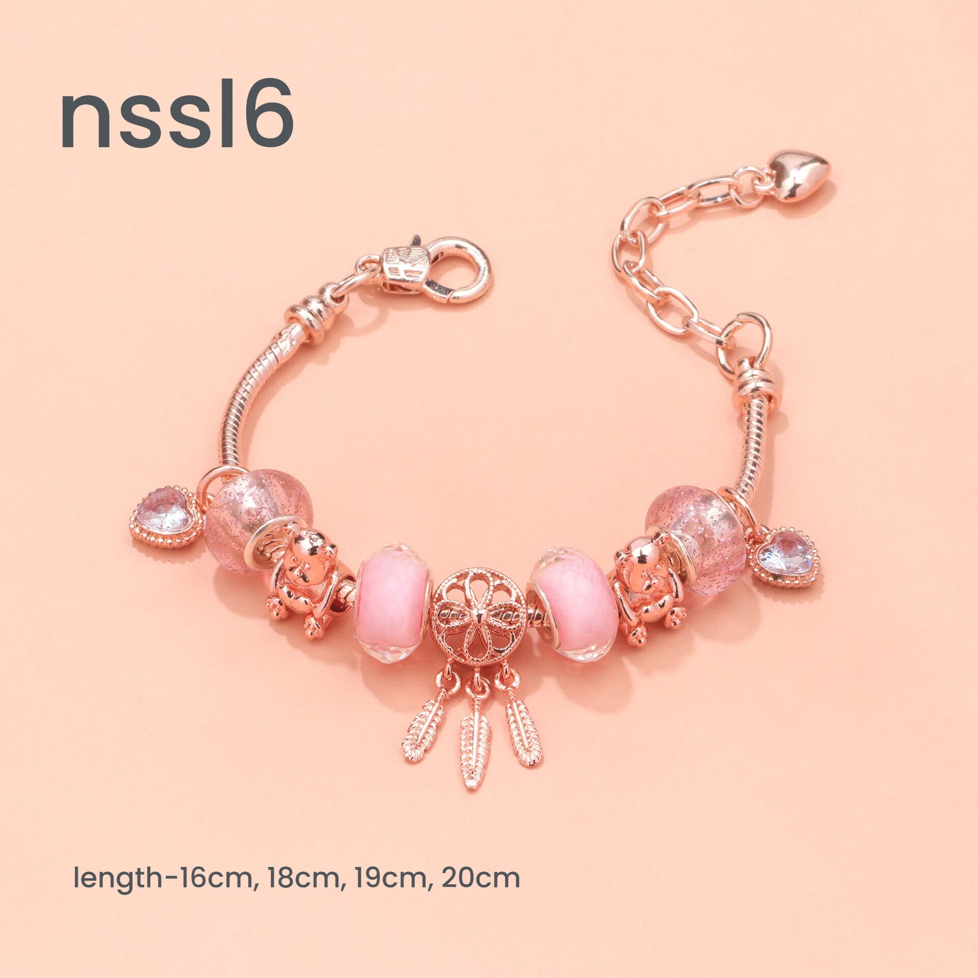 10 Styles Charm Bracelets Set: Colorful Alloy & Glass Beaded Bracelets,Buy 3 for Better Price(triple)