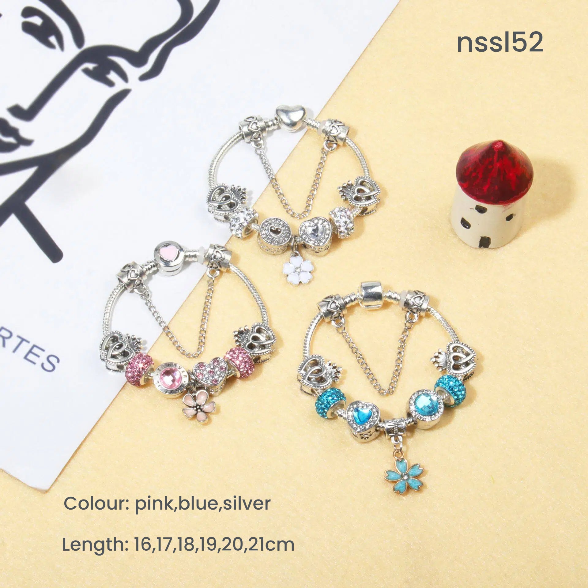 Charm Armbänder Mix & Match Angebot – 10 Stile mit Cartoon, Vintage & Mehr, Rabatt auf 2 Artikel (doppelt)