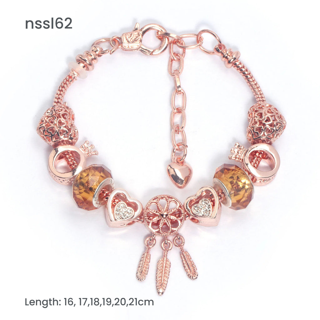 Charm Bracelets Mix & Match Offer: 10 Styles in Light Luxury/Retro/Ethnic, Discount on 3(triple)