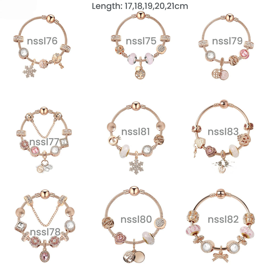 Charm-Armbänder Mix & Match Angebot – 11 Modelle, Luxus & Vintage, Rabatt beim Kauf von 3 Stück