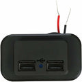 Dual-USB-Kfz-Ladebuchse 12V 24V 3.1A für Motorrad, Wohnmobil, LKW, ATV, Boot, Auto, Camper, USB-C-Verlängerungskabel, Universal