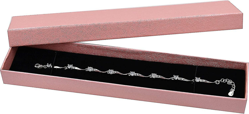 925 Sterling Silver Bracelet with Shiny White Zirconia Compatible with Women and Girls