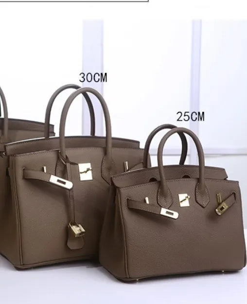 2025- Euro-american Elegant Crocodile Leather  Handbag Bag - Birkin 35,olive colour ,palladium Hardware
