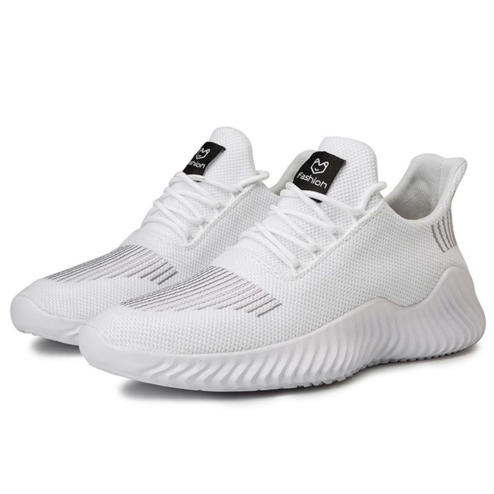 Herren-Sneaker Outdoor-Straßenschuhe Atmungsaktiv Leicht Rutschfest ( Weiß Größe US9.5=US43 )