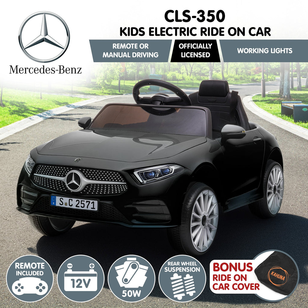 Kahuna Mercedes Benz CLS 350 Kinder-Elektroauto mit Fernbedienung - Schwarz