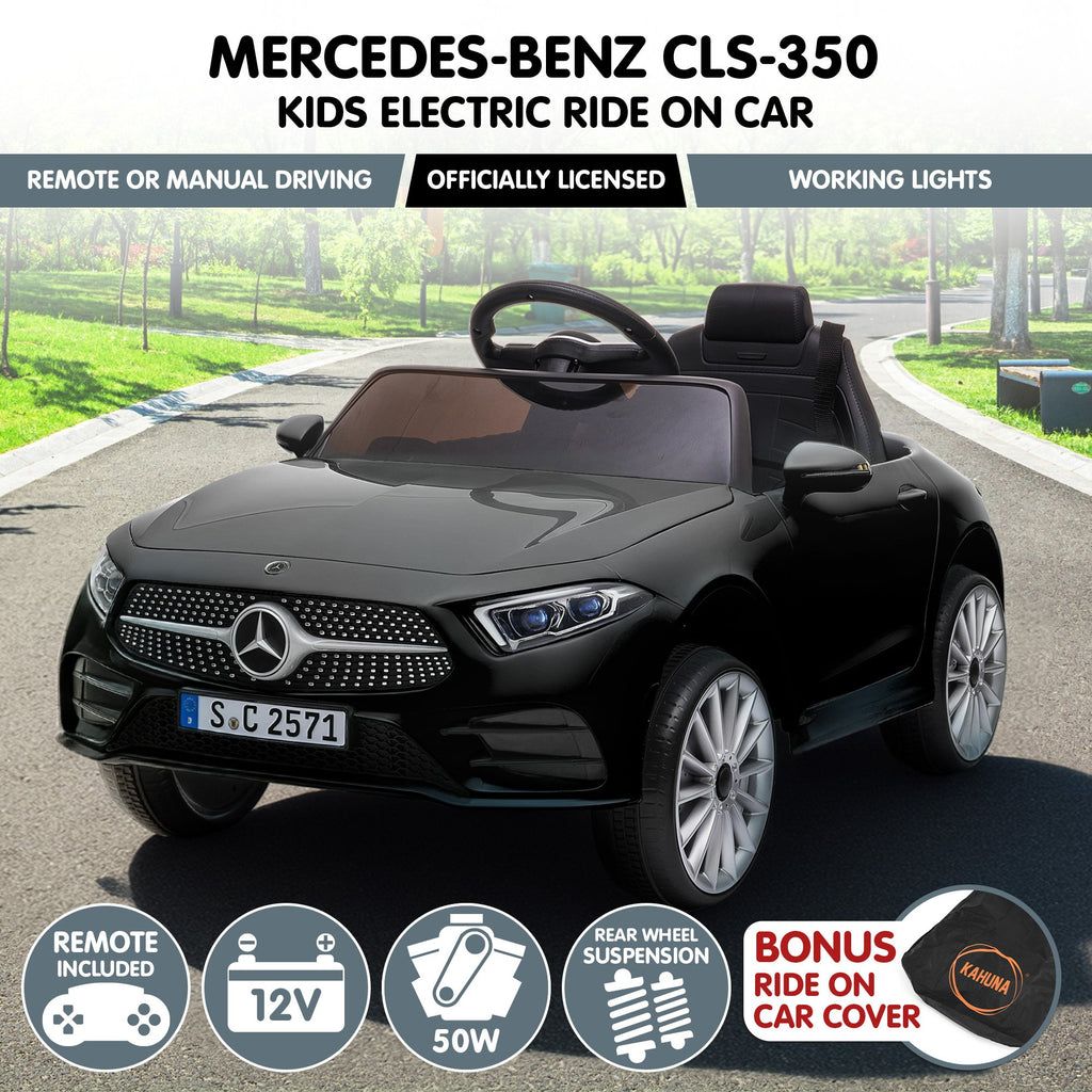 Kahuna Mercedes Benz CLS 350 Kinder-Elektroauto mit Fernbedienung - Schwarz