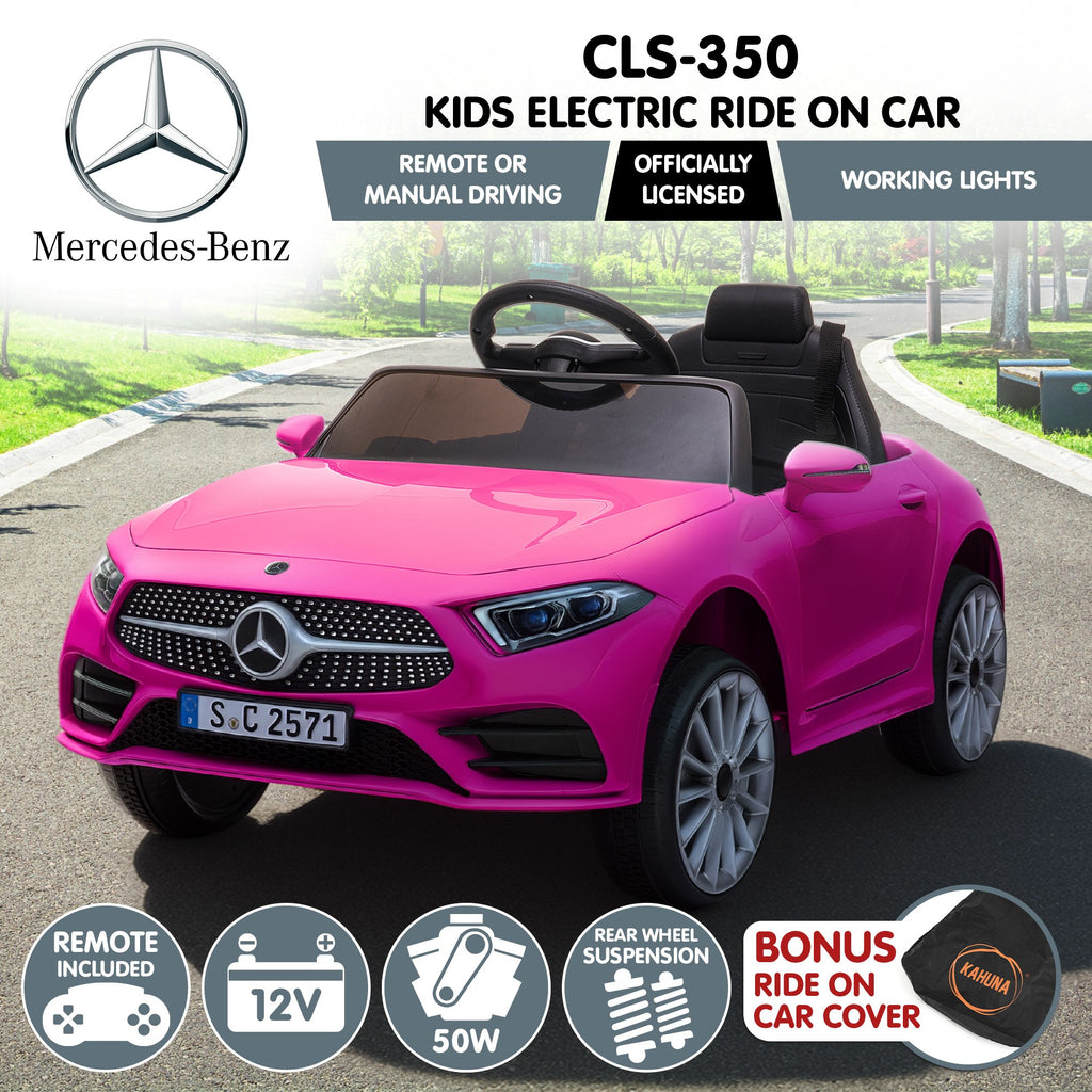 Kahuna Mercedes Benz CLS 350 Kinder-Elektroauto mit Fernsteuerung – Pink