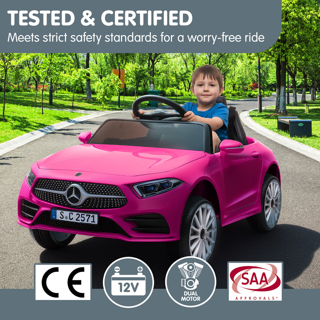 Kahuna Mercedes Benz CLS 350 Kinder-Elektroauto mit Fernsteuerung – Pink
