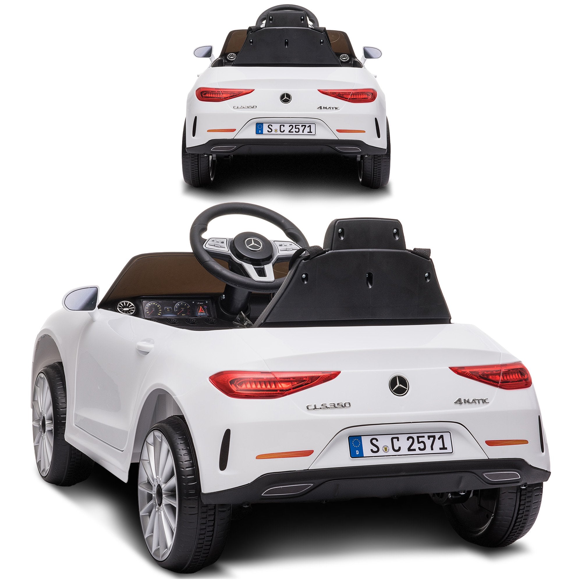 Kahuna Mercedes Benz CLS 350 Kinder-Elektroauto mit Fernbedienung – Weiß