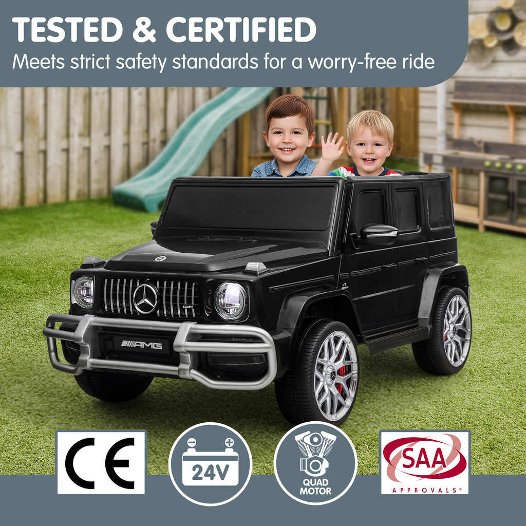 Kahuna Mercedes Benz AMG G63 Kinder Elektro-Zweisitzer-Aufsitzauto mit Fernbedienung