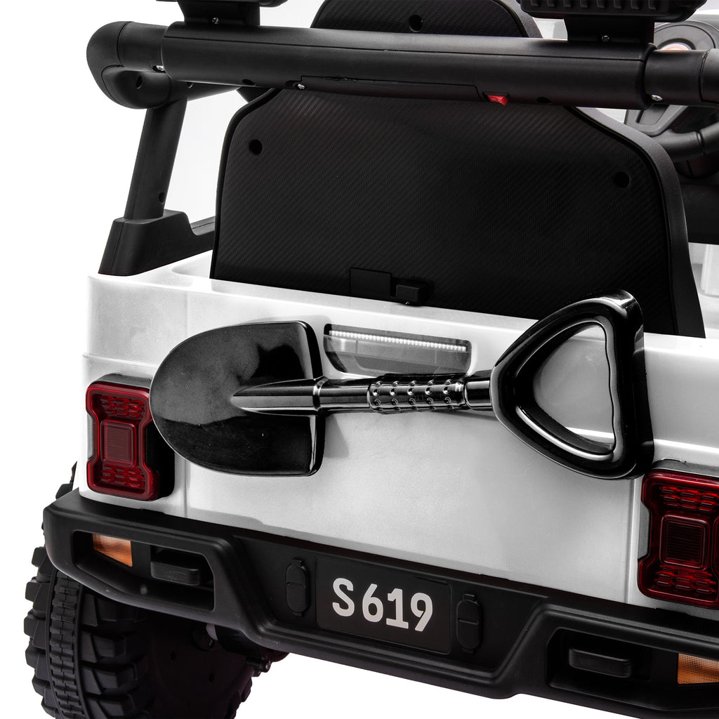 Kahuna S619 Gravity Kinder Elektro-Aufsitzauto – Weiß